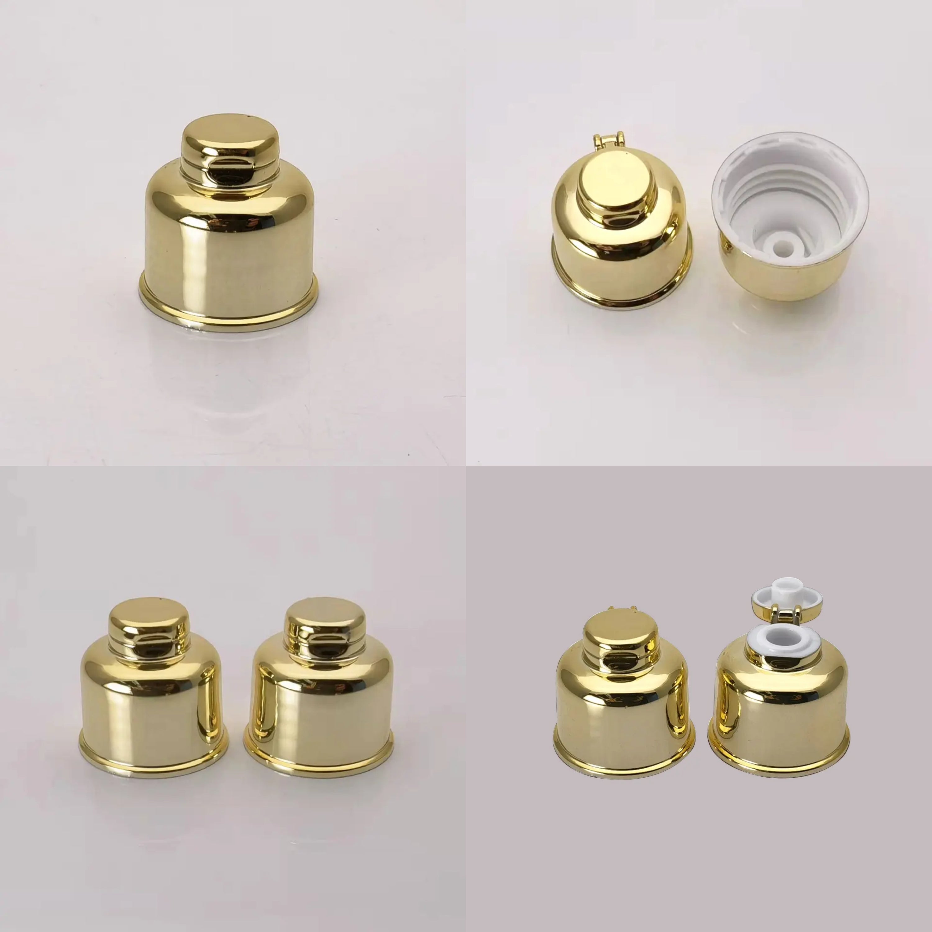 [ZMPC03] Gold Plated Locket Fliptop Cap_ 20mm & 24mm Neck