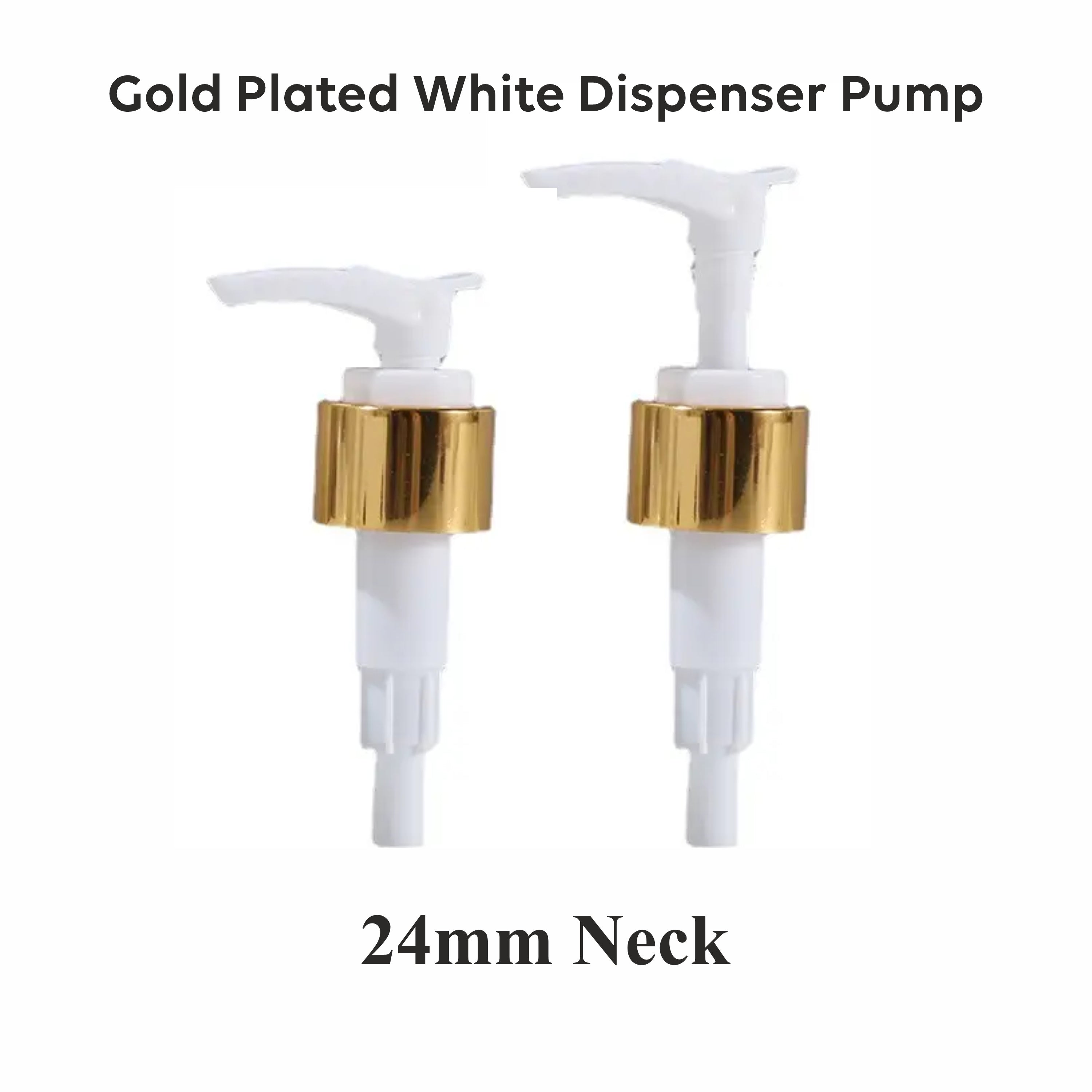 [ZMPC04] Gold Plated White Color Dispenser Pump_ 24mm Neck