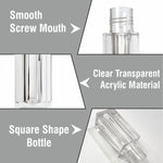 Load image into Gallery viewer, Lip Gloss/ Lip Stick Tube Square Shaped Bottle with Silver Plated Square Cap- 5ml [ZMG80]
