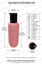 Load image into Gallery viewer, [ZMWH32] Pink Cupbase Bottle With Black Beak Cap - 50ml , 100ml &amp; 250ml
