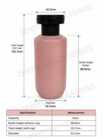 Load image into Gallery viewer, [ZMWH26] Pink Cupbase Bottle With Black Elite Cap - 50ml , 100ml &amp; 250ml
