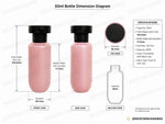 Load image into Gallery viewer, [ZMWH26] Pink Cupbase Bottle With Black Elite Cap - 50ml , 100ml &amp; 250ml
