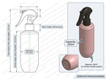 Load image into Gallery viewer, [ZMWH43] Pink Cupbase Bottle With Black Trigger Pump - 250ml
