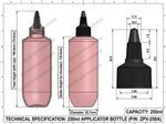 Load image into Gallery viewer, [ZMWH28]  Pink Cupbase Bottle With Black Twist top  Cap - 50ml , 100ml &amp; 250ml
