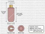Load image into Gallery viewer, [ZMWH45] Pink Cupbase Bottle With Gold White Dispenser - 250ml
