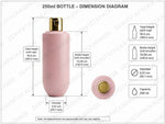 Load image into Gallery viewer, [ZMWH25] Pink Cupbase Bottle With Golden Fliptop Cap - 50ml , 100ml , 250ml
