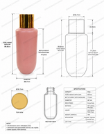 Load image into Gallery viewer, [ZMWH36] Pink Cupbase Bottle With Golden  Screw Cap - 50ml &amp; 100ml
