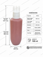 Load image into Gallery viewer, [ZMWH30] Pink Cupbase Bottle With White  Applicator Cap - 50ml , 100ml &amp; 250ml
