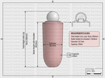 Load image into Gallery viewer, [ZMWH40] Pink Cupbase Bottle With White Dome Cap - 250ml
