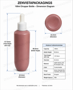Load image into Gallery viewer, [ZMWH35] Pink Cupbase Bottle With White Droper - 50ml &amp; 100ml
