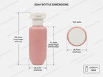 Load image into Gallery viewer, [ZMWH27] Pink Cupbase Bottle With White Elite Cap - 50ml , 100ml &amp; 250ml
