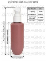 Load image into Gallery viewer, [ZMWH37] Pink Cupbase Bottle With White Novo Lotion Pump - 50ml &amp; 100ml
