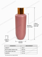 Load image into Gallery viewer, [ZMWH36] Pink Cupbase Bottle With Golden  Screw Cap - 50ml &amp; 100ml
