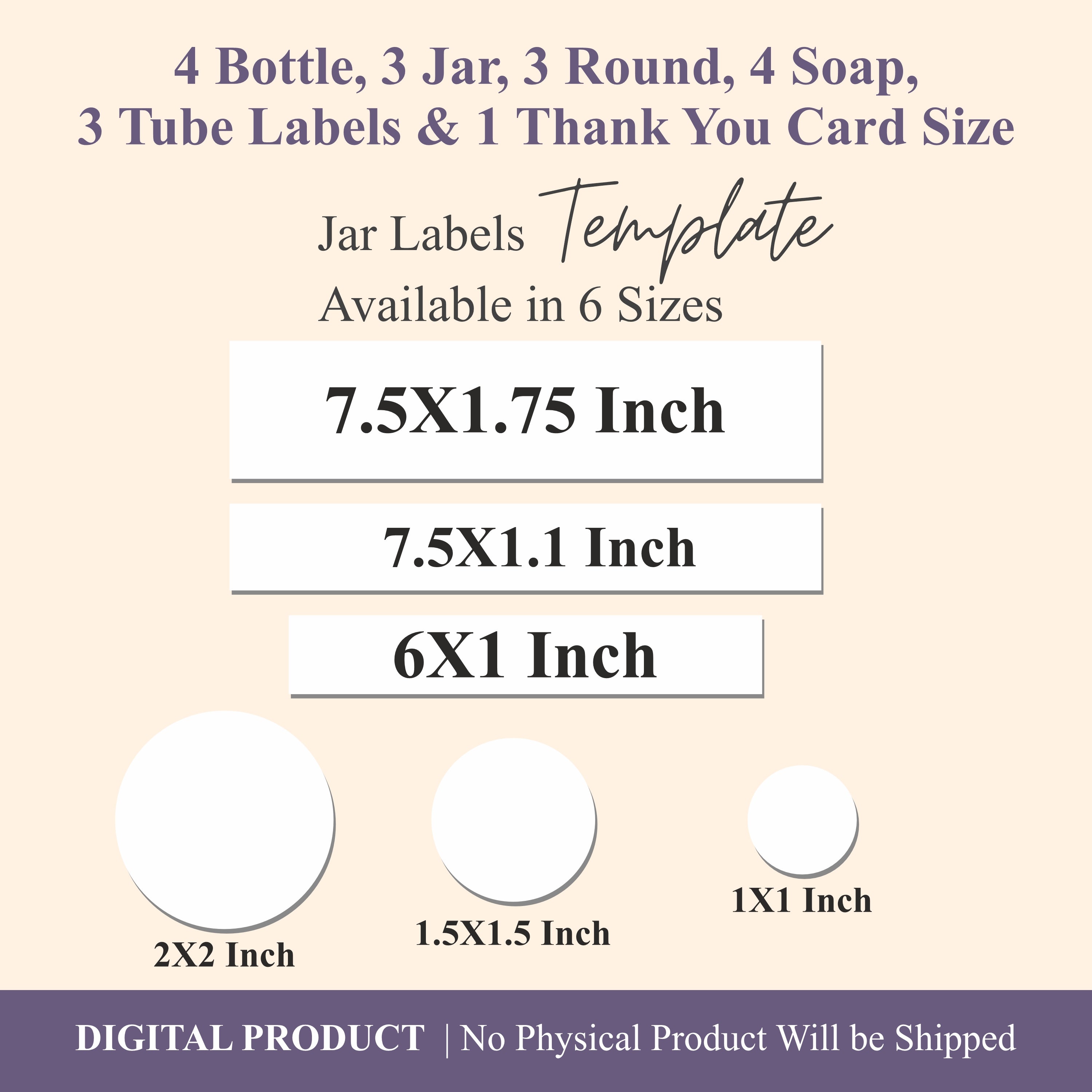 Product Label | Template Editable | Cosmetic Label Template | Skin Care Label | Shampoo Bottle Label | Body-care Label | Editable Label Canva | Soap Label | Thank You Card