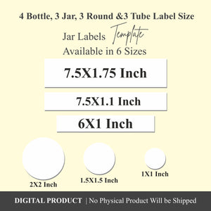 Customized Body Product Labels, DIY Cosmetic Label Editable Cosmetic Labels, Candle Label, Cosmetic Label Printable, Custom Skin Care Labels