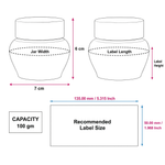 Load image into Gallery viewer, [ZMJ09] Transparent Apple Jar with White Cap- 100gm
