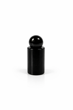 Load image into Gallery viewer, [ZMG203] Black Flat Shoulder Glass Bottle With Black Fliptop Dome Cap - 30ml
