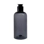 Load image into Gallery viewer, Transparent  Bottle ,  Grey PET  Bottle , Zenvista Packagings, Packagings Solution, Kettle cap, Grey Bottle with  Black Kettle  cap, Cosmetic Bottle, Cosmetic Products, Packaging Bottle For  Shampoo, Lotions, Hand Wash, Body Wash, Mssage Oil
