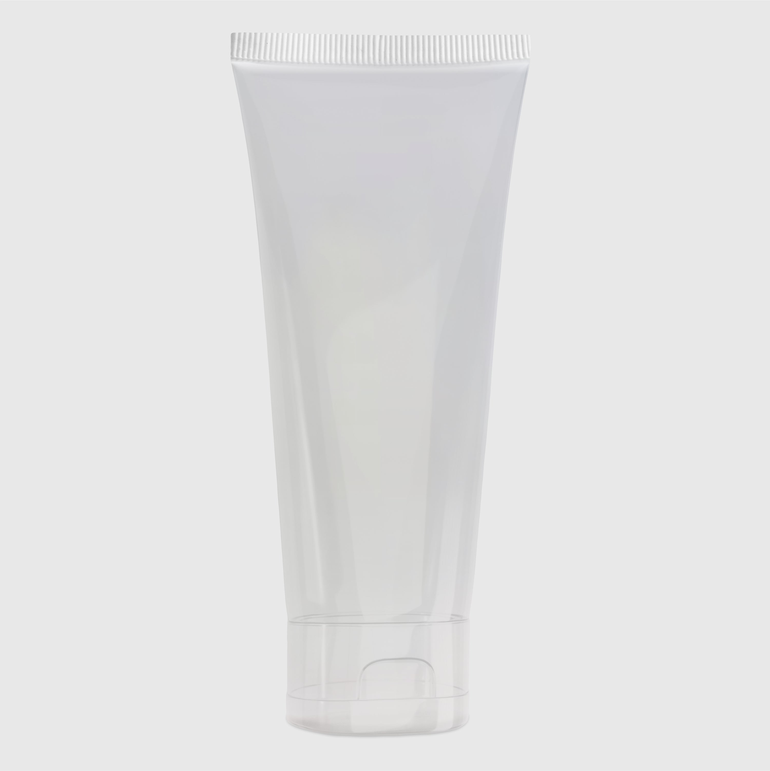 Empty Transparent Plastic Cosmetic Tube with Transparent  Fliptop Cap -100ml || ZMU02