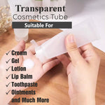 Load image into Gallery viewer, Empty Transparent Plastic Cosmetic Tube with Transparent  Fliptop Cap -100ml || ZMU02
