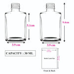 Load image into Gallery viewer, [ZMG176] Transparent Glass Bottle With White Twist Cap - 30ml

