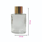 Load image into Gallery viewer, [ZMG177] Transparent Glass Bottle With Gold Screw Cap - 30ml
