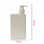 Load image into Gallery viewer, [ZMWH03] White Rectangle Edge Cap Bottle With Gold White Dispenser Pump - 200ml

