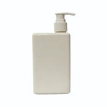 Load image into Gallery viewer, [ZMWH01] White  Rectangle Edge Cap Bottle With White Dispenser Pump - 200ml
