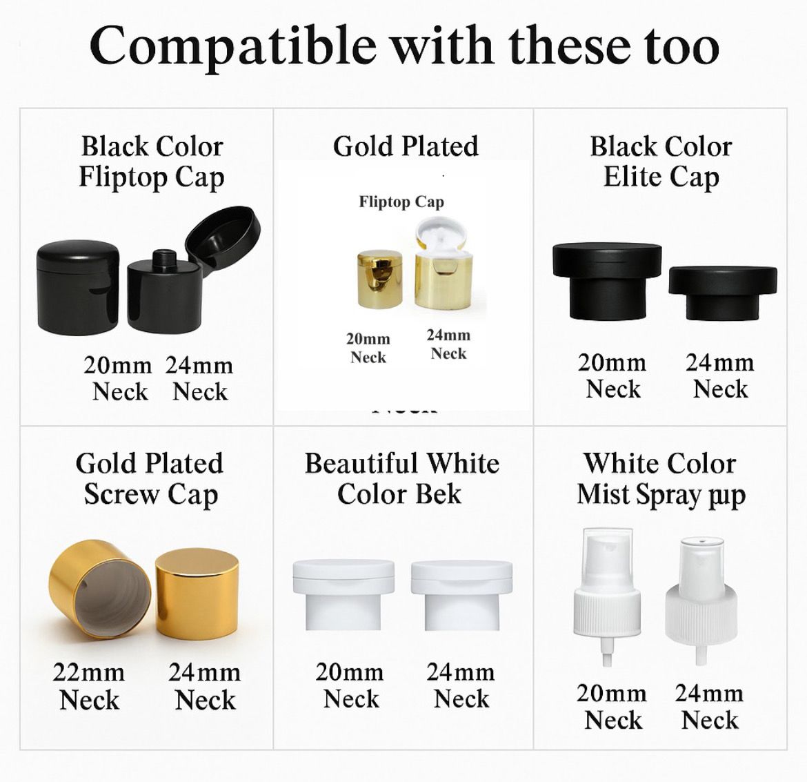 [ZMA27] Amber Bottle With Gold Metallized Flip Top Cap - 100ml & 200ml