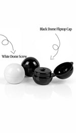 Load image into Gallery viewer, [ZMA54] Amber Sleek Bottle With Black Dome Fliptop Cap - 30ml , 50ml , 100ml &amp; 200ml
