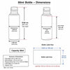 [ZMA53] Amber Sleek Bottle With Disco Fliptop Cap - 30ml,50ml & 100ml