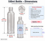 Load image into Gallery viewer, [ZMT14] Transparent Bottle With Gold  Screw Cap - 100ml &amp; 200ml
