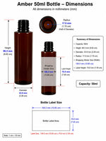 Load image into Gallery viewer, [ZMA40] Amber Flat Shoulder Bottle With Black Elite Fliptop Cap - 30ml, 50ml, 100ml &amp; 200ml
