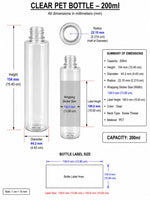 Load image into Gallery viewer, [ZMT63] Transparent Bottle With Gold  Dome Cap Capacity - 100ml 200ml
