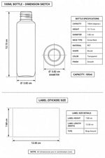 Load image into Gallery viewer, [ZMK67] Black Sleek Bottle With Silver Fliptop Cap - 100ml &amp; 200ml
