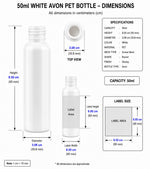 Load image into Gallery viewer, [ZMW49] Milky White Bottle With White Flip-top Cap - 50ml, 100ml &amp; 200ml
