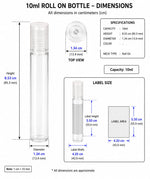 Load image into Gallery viewer, [ZMG24] Round Glass Roll On Bottle With Gold Cap
