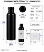 Load image into Gallery viewer, [ZMK05] Black Bottle With Black Flip Top Cap - 50ml, 100ml &amp; 200ml
