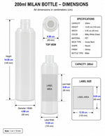 Load image into Gallery viewer, [ZMT86] Clear Transparent Bottle With White Mist Pump Spray - 100ml

