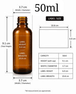 Load image into Gallery viewer, [ZMG20] Amber Glass Bottle With Silver Dropper - 10ml, 15ml, 20ml, 30ml &amp; 50ml
