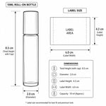 Load image into Gallery viewer, [ZMG47] Amber Glass Roll On Bottle With Black Screw Cap - 10ml
