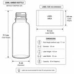 Load image into Gallery viewer, [ZMG20] Amber Glass Bottle With Silver Dropper - 10ml, 15ml, 20ml, 30ml &amp; 50ml
