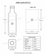 Load image into Gallery viewer, [ZMG28] Transparent Glass Bottle With Gold Dome Cap - 100ml
