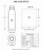 Load image into Gallery viewer, [ZMG29] Transparent Glass Bottle With Gold Screw Cap - 20ml
