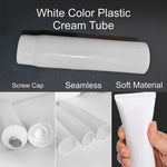 Load image into Gallery viewer, [ZMU03] White Plastic Cosmetic Tube with White Screw Cap -10ml, 15ml, 20ml &amp; 30ml
