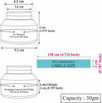 Load image into Gallery viewer, [ZMJ42] Amber Glass Taper Jar With Matte Finish Silver Cap- 30gm &amp; 50gm
