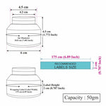Load image into Gallery viewer, [ZMJ42] Amber Glass Taper Jar With Matte Finish Silver Cap- 30gm &amp; 50gm
