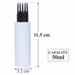 Load image into Gallery viewer, |ZMW64| White Color Flat Shoulder Round Pet Bottle with Black Color Applicator Cap- 30ml, 50ml, 100ml &amp; 200ml
