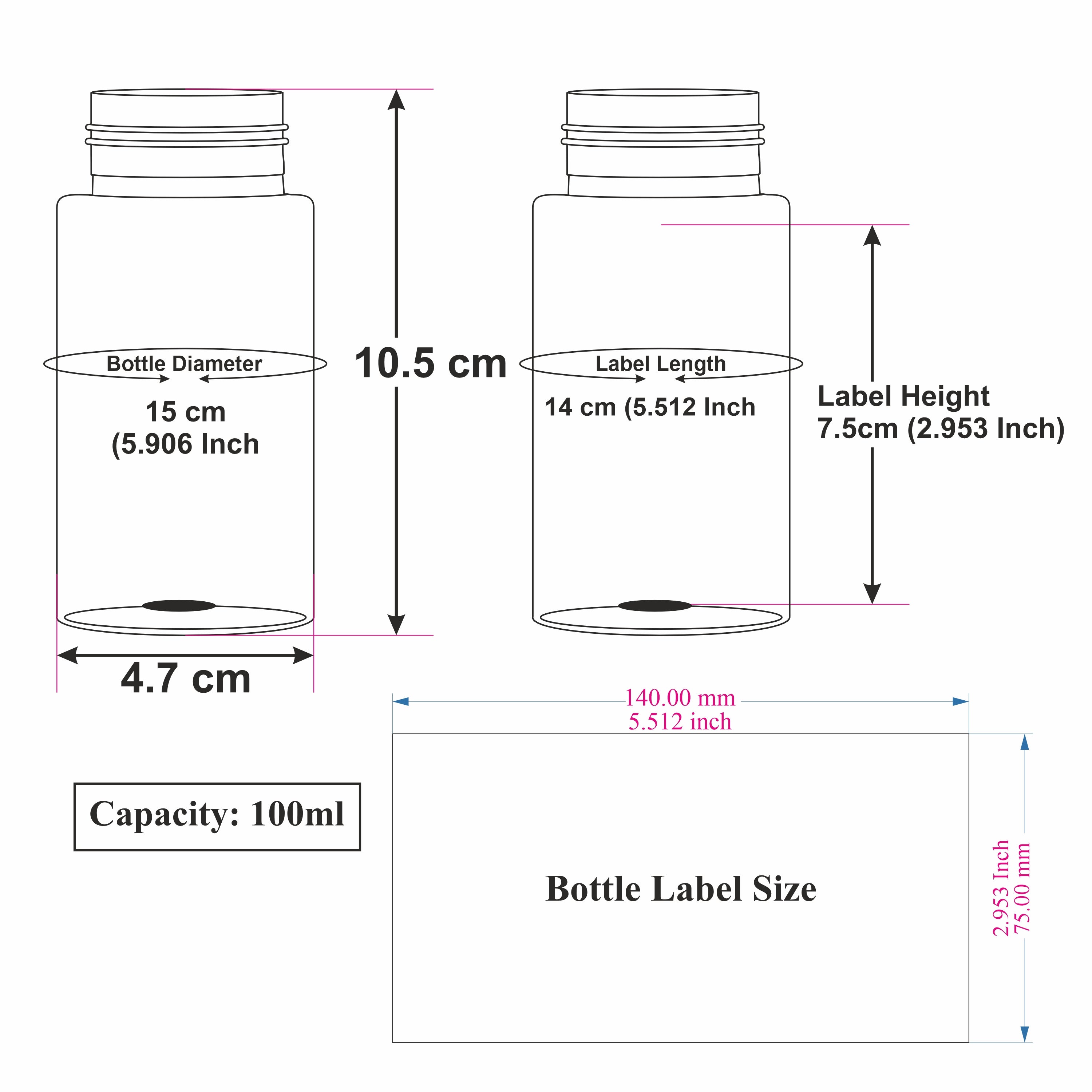 |ZMW79| White Color Flat Shoulder Round Pet Bottle with White Foam Pump - 100ml
