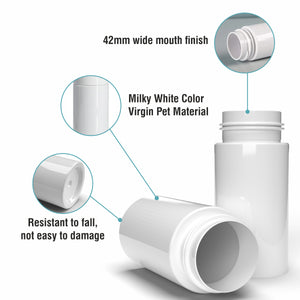 |ZMW79| White Color Flat Shoulder Round Pet Bottle with White Foam Pump - 100ml